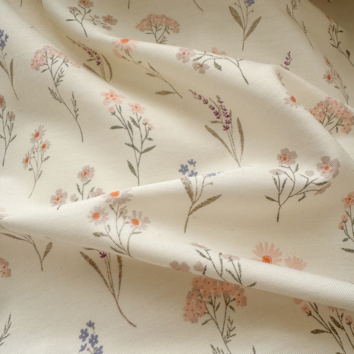 91家纺网 家纺一手货源 找家纺 清雅福 2025全棉13372小清新四件套和单被套早春系列第二批--四件套 梦回浅溪