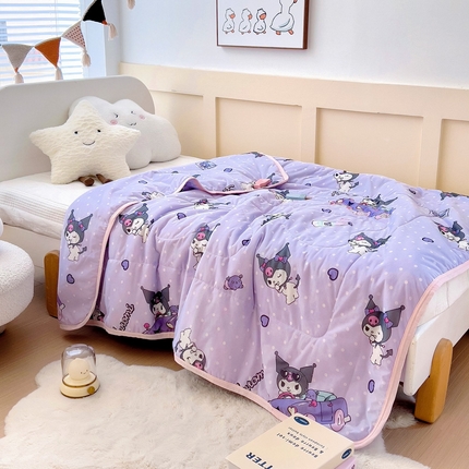 91家纺网 家纺一手货源 找家纺 （总）鱼宝 2025新款三丽鸥凉感丝夏被