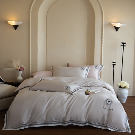 赫帛 2025新款赫本猫联名系列四件套-贵族猫 贵族猫-银白色