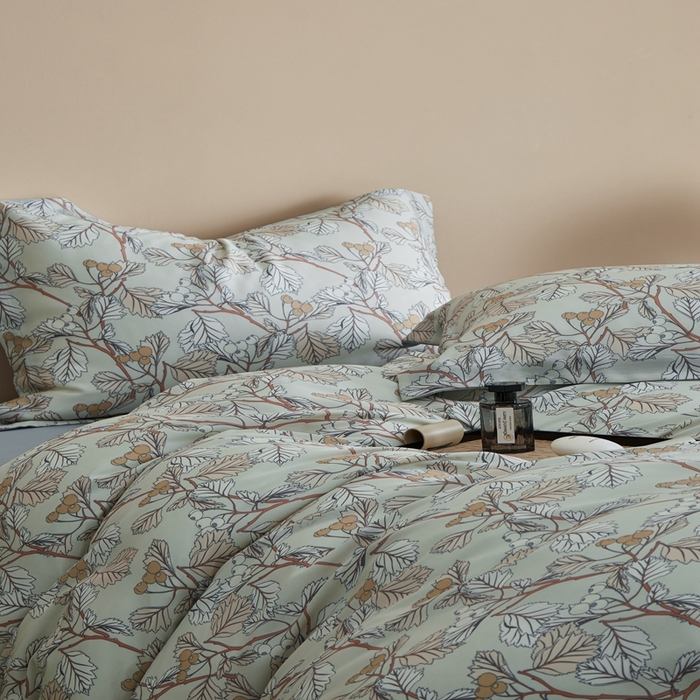 91家纺网 家纺一手货源 找家纺 顾家家居 2025新款莱塞尔数码印花四件套 蔓艺