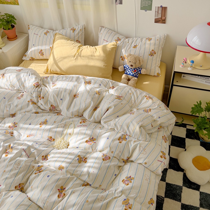 91家纺网 家纺一手货源 找家纺 （总）仟人梦 2025新款水洗棉印花四件套