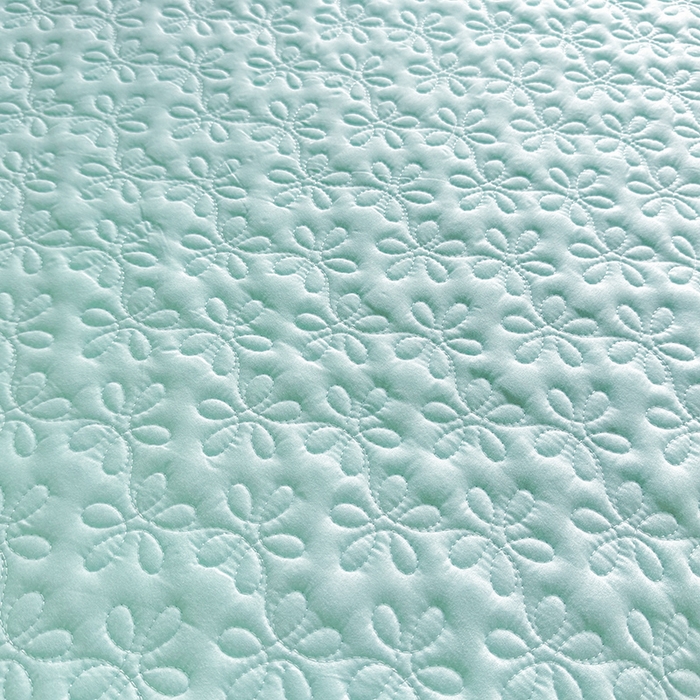 91家纺网 家纺一手货源 找家纺 大麦家纺 2025新款亲肤花边款床盖四件套  甜心小姐-梵星蓝