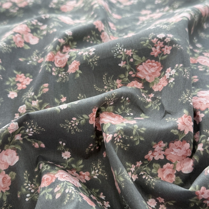 91家纺网 家纺一手货源 找家纺 添越 2024新款纯棉砂洗床盖暗香玫瑰