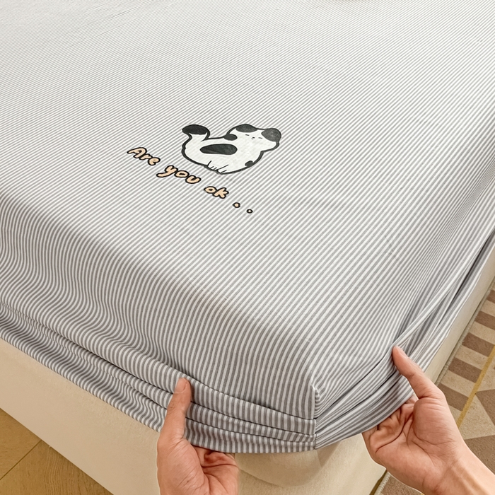 91家纺网 家纺一手货源 找家纺 （总）博雅 2025新款全棉老粗布烫画床笠系列