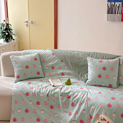 91家纺网 家纺一手货源 找家纺 （总）多米家居 2025新款全棉口袋印花抱枕被