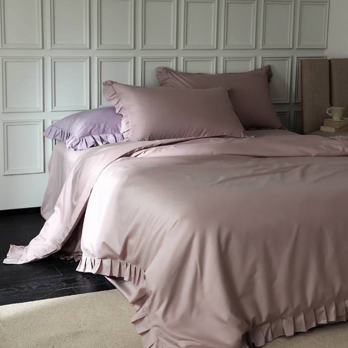 91家纺网 家纺一手货源 找家纺 （总）轩和2025新款lf级80支超柔加密天丝棉四件套拍摄二 控价不低于468 488