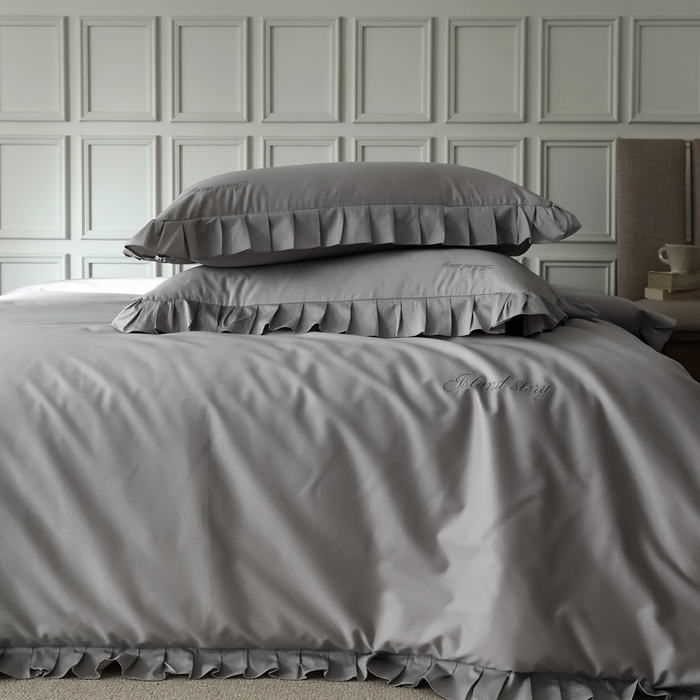 91家纺网 家纺一手货源 找家纺 轩和2025新款lf级80支超柔加密天丝棉四件套拍摄二 控价不低于468 488 巴黎晨雾