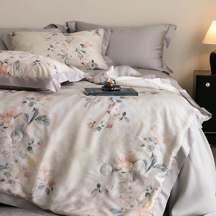 91家纺网 家纺一手货源 找家纺 （总）立奥被业 2025年新款100%莱赛尔夏被莱赛尔夏被四件套天丝夏凉被