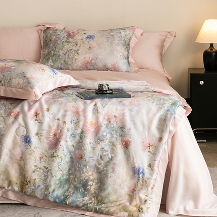 91家纺网 家纺一手货源 找家纺 （总）立奥被业 2025年新款100%莱赛尔夏被莱赛尔夏被四件套天丝夏凉被