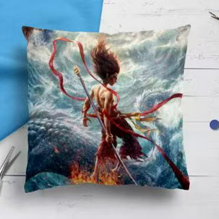 91家纺网 家纺一手货源 找家纺 （总）宇诺家纺 2025新款爆火哪吒系列抱枕靠垫