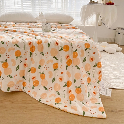 91家纺网 家纺一手货源 找家纺 （总）薇玛仕 2025新款A类牛奶丝针织棉印花大豆夏凉被空调被儿童被