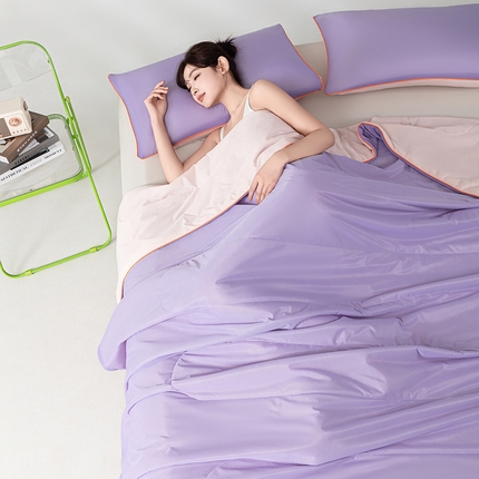 91家纺网 家纺一手货源 找家纺 （总）吾诺 2025新款冰柔丝氨纶瓜瓜被凉感被酷赛尔大豆夏被夏凉被凉感丝夏被