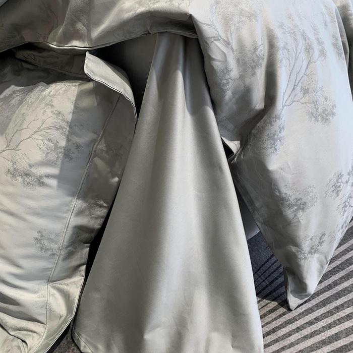 91家纺网 家纺一手货源 找家纺 莱豫 2025新款100支新疆阿克苏长绒棉提花四件套 斯卡纳