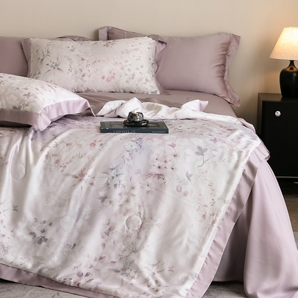 91家纺网 家纺一手货源 找家纺 （总）立奥被业 2025年新款100%莱赛尔夏被莱赛尔夏被四件套天丝夏凉被