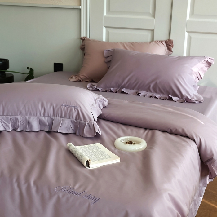 91家纺网 家纺一手货源 找家纺 轩和2025新款lf级80支超柔加密天丝棉四件套拍摄一控价不低于468 488 绒月纪事