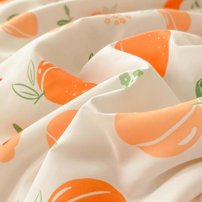 91家纺网 家纺一手货源 找家纺 恒畅 2025新款A类水洗棉印花豆豆被抗菌夏被夏凉被空调被 花橙之美