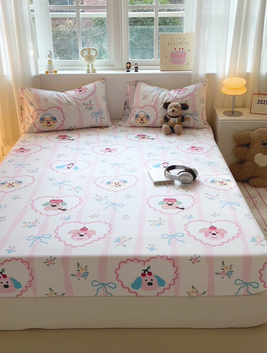 91家纺网 家纺一手货源 找家纺 仟人梦2025新款水洗棉印花床笠 绮丽花城