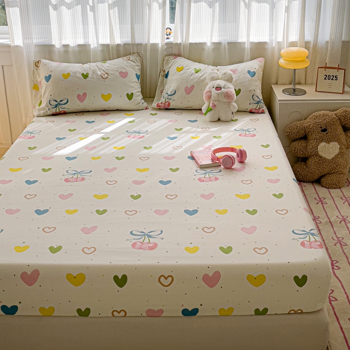 91家纺网 家纺一手货源 找家纺 （总）仟人梦2025新款水洗棉印花床笠