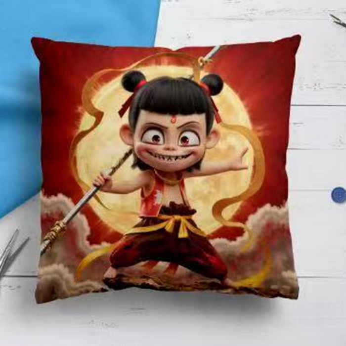 91家纺网 家纺一手货源 找家纺 （总）宇诺家纺 2025新款爆火哪吒系列抱枕靠垫