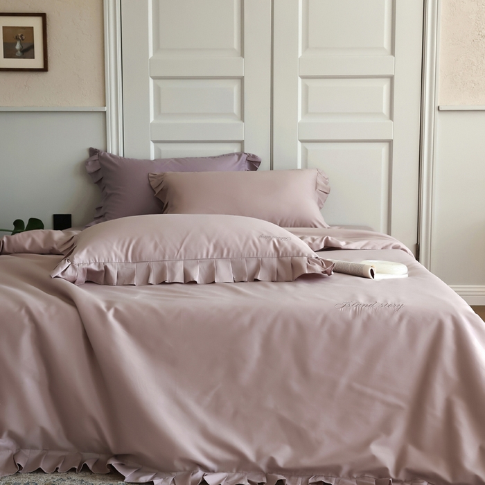 91家纺网 家纺一手货源 找家纺 轩和2025新款lf级80支超柔加密天丝棉四件套拍摄一控价不低于468 488 香榭蔷薇