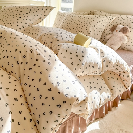 91家纺网 家纺一手货源 找家纺 （总）富之航家纺 2025直播爆款公主风针织棉床盖四件套