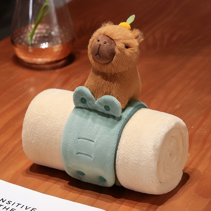 （总）仟亿莱 2025新款趣味水豚立体卷毯