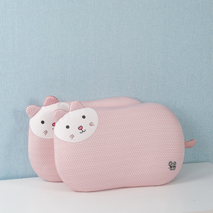 91家纺网 家纺一手货源 找家纺 麦肯锡 2025新款凉感豆豆猫肚枕（可爱猫） 珊瑚粉