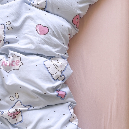 N先生+V 13814689556 发大图/买家秀 2025新款ins博主风超柔印花卡通水洗棉系列 西高地