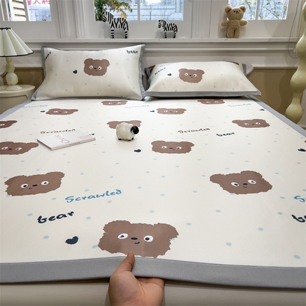 91家纺网 家纺一手货源 找家纺 （总）五月家纺 2025新款卡通冰丝印花凉席