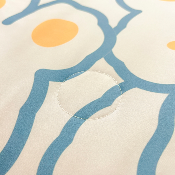 91家纺网 家纺一手货源 找家纺 恒畅 2025新款A类水洗棉印花豆豆被抗菌夏被夏凉被空调被 晚安兔兔