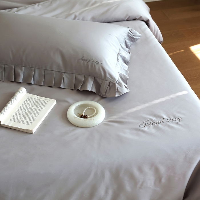 91家纺网 家纺一手货源 找家纺 轩和2025新款lf级80支超柔加密天丝棉四件套拍摄一控价不低于468 488 巴黎晨雾