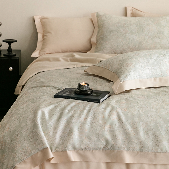 91家纺网 家纺一手货源 找家纺 立奥被业 2025年新款100%莱赛尔夏被莱赛尔夏被四件套天丝夏凉被 乐游曲-金