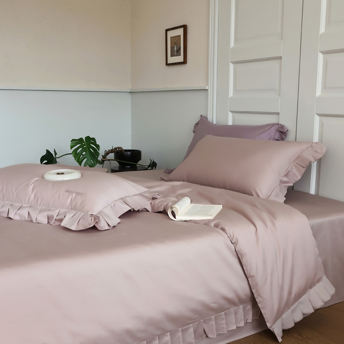 91家纺网 家纺一手货源 找家纺 轩和2025新款lf级80支超柔加密天丝棉四件套拍摄一控价不低于468 488 香榭蔷薇