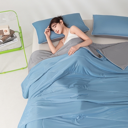 91家纺网 家纺一手货源 找家纺 （总）吾诺 2025新款冰柔丝氨纶瓜瓜被凉感被酷赛尔大豆夏被夏凉被凉感丝夏被