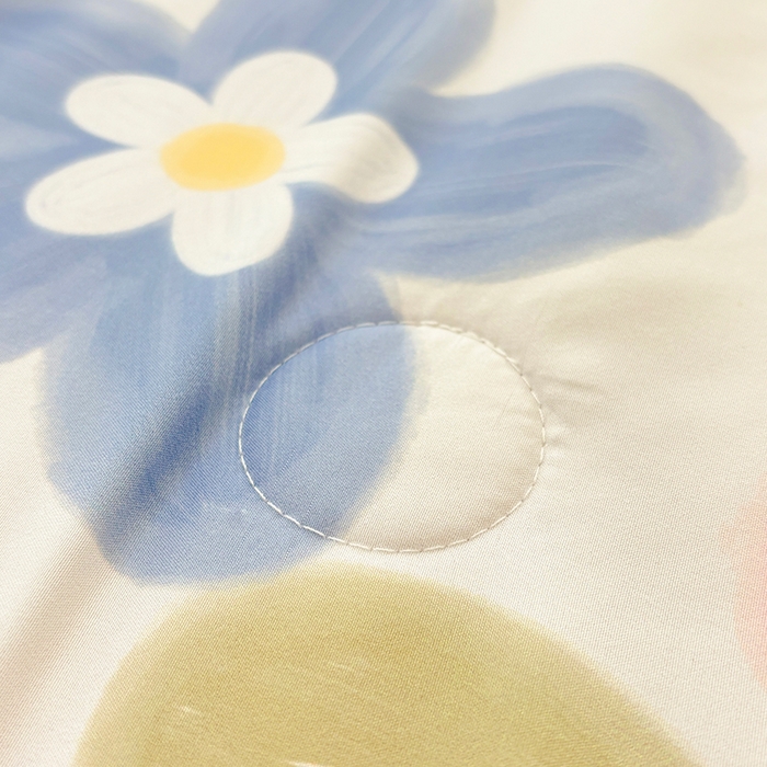 91家纺网 家纺一手货源 找家纺 恒畅 2025新款A类水洗棉印花豆豆被抗菌夏被夏凉被空调被 轻纱漫舞