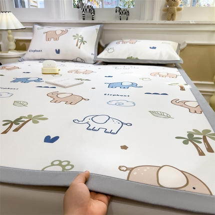 91家纺网 家纺一手货源 找家纺 （总）五月家纺 2025新款卡通冰丝印花凉席