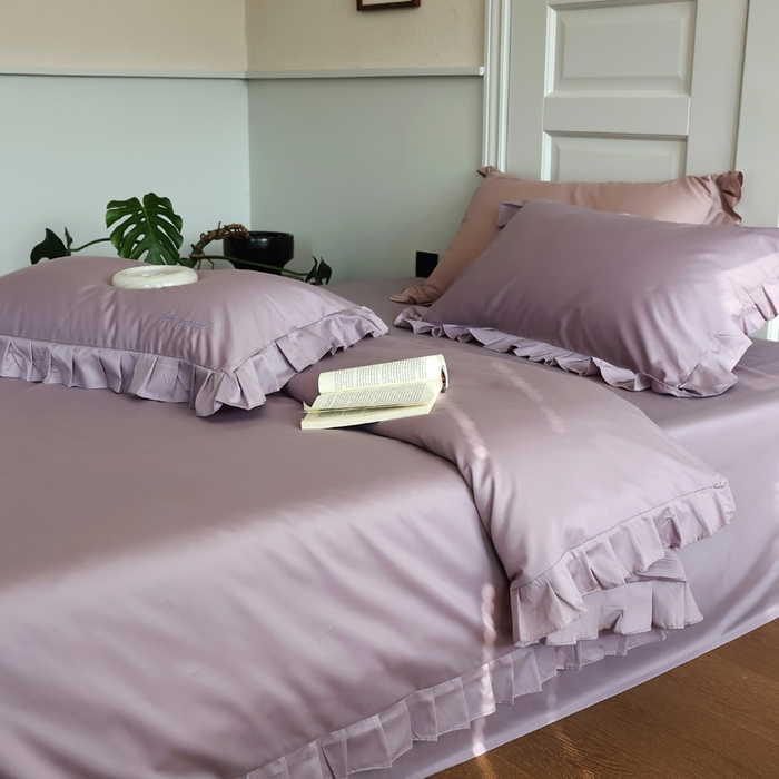 91家纺网 家纺一手货源 找家纺 轩和2025新款lf级80支超柔加密天丝棉四件套拍摄一控价不低于468 488 绒月纪事