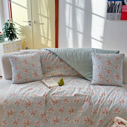 91家纺网 家纺一手货源 找家纺 （总）多米家居 2025新款全棉口袋印花抱枕被