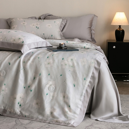 91家纺网 家纺一手货源 找家纺 （总）立奥被业 2025年新款100%莱赛尔夏被莱赛尔夏被四件套天丝夏凉被