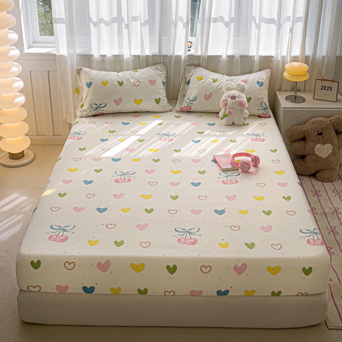 91家纺网 家纺一手货源 找家纺 （总）仟人梦2025新款水洗棉印花床笠