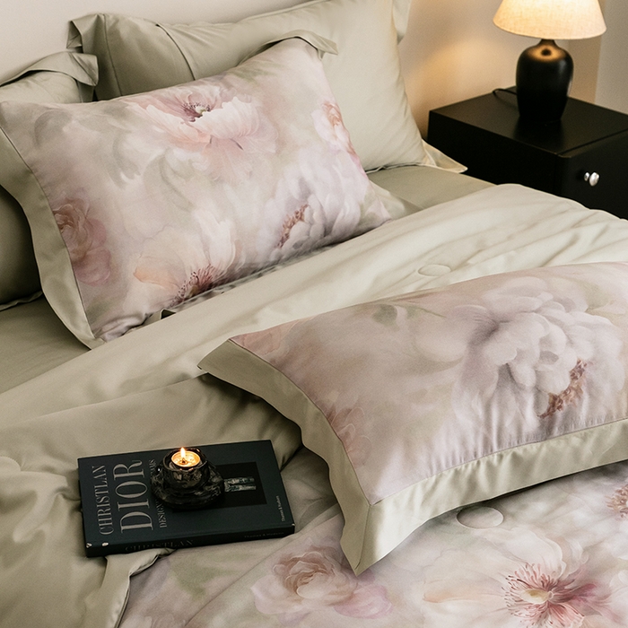 91家纺网 家纺一手货源 找家纺 立奥被业 2025年新款100%莱赛尔夏被莱赛尔夏被四件套天丝夏凉被 微澜-紫