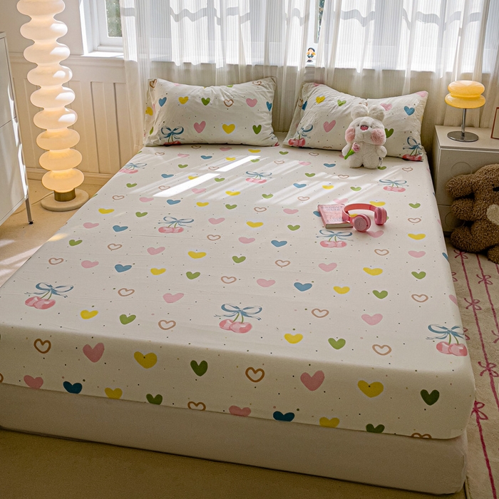 91家纺网 家纺一手货源 找家纺 （总）仟人梦2025新款水洗棉印花床笠