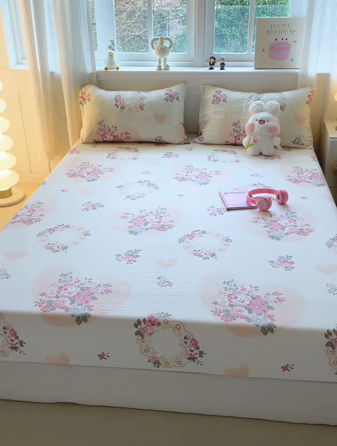 91家纺网 家纺一手货源 找家纺 仟人梦2025新款水洗棉印花床笠 悦夏花季