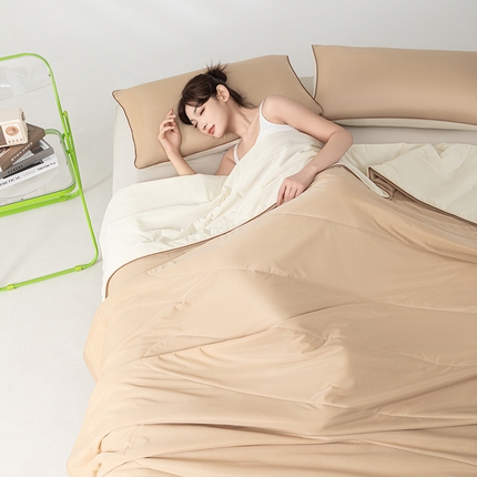 91家纺网 家纺一手货源 找家纺 （总）吾诺 2025新款冰柔丝氨纶瓜瓜被凉感被酷赛尔大豆夏被夏凉被凉感丝夏被