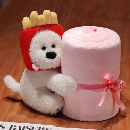 91家纺网 家纺一手货源 找家纺 （总）仟亿莱 2025新款西高地立体玩偶卷毯