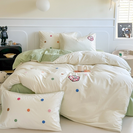 91家纺网 家纺一手货源 找家纺 （总）TT.one 塔塔家居 2025新款全棉卡通毛巾绣四件套