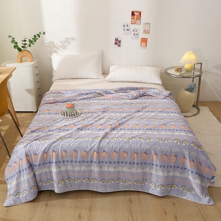 91家纺网 家纺一手货源 找家纺 （总）薇玛仕 2025新款印花凉感丝夏凉被空调被带氨自带凉感夏被