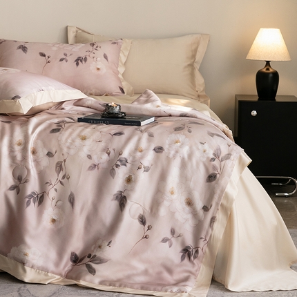 91家纺网 家纺一手货源 找家纺 （总）立奥被业 2025年新款100%莱赛尔夏被莱赛尔夏被四件套天丝夏凉被