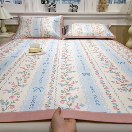 91家纺网 家纺一手货源 找家纺 （总）五月家纺 2025新款卡通冰丝印花凉席