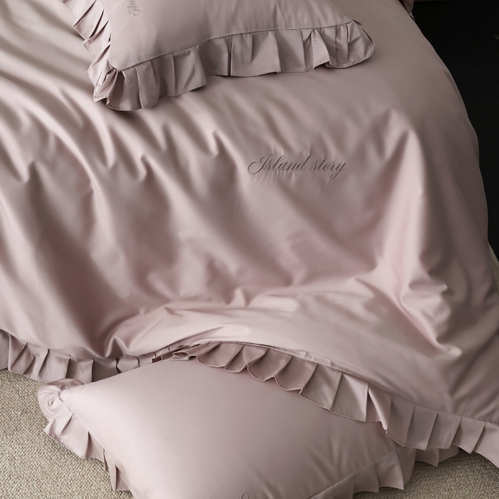 91家纺网 家纺一手货源 找家纺 轩和2025新款lf级80支超柔加密天丝棉四件套拍摄二 控价不低于468 488 香榭蔷薇